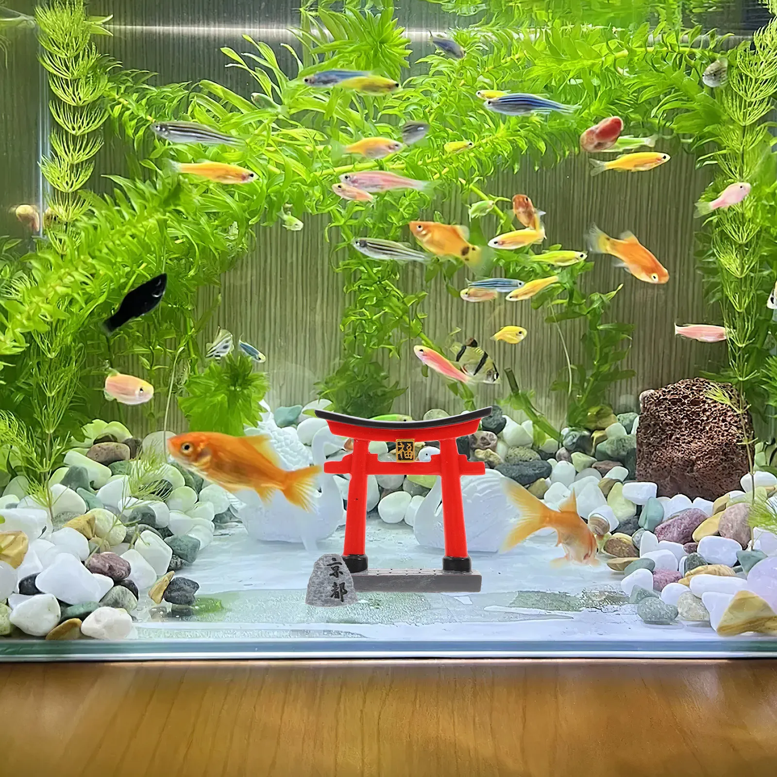 Aquarium Fish Japanese - Porte Torii Japonaise, Petite Sculpture en