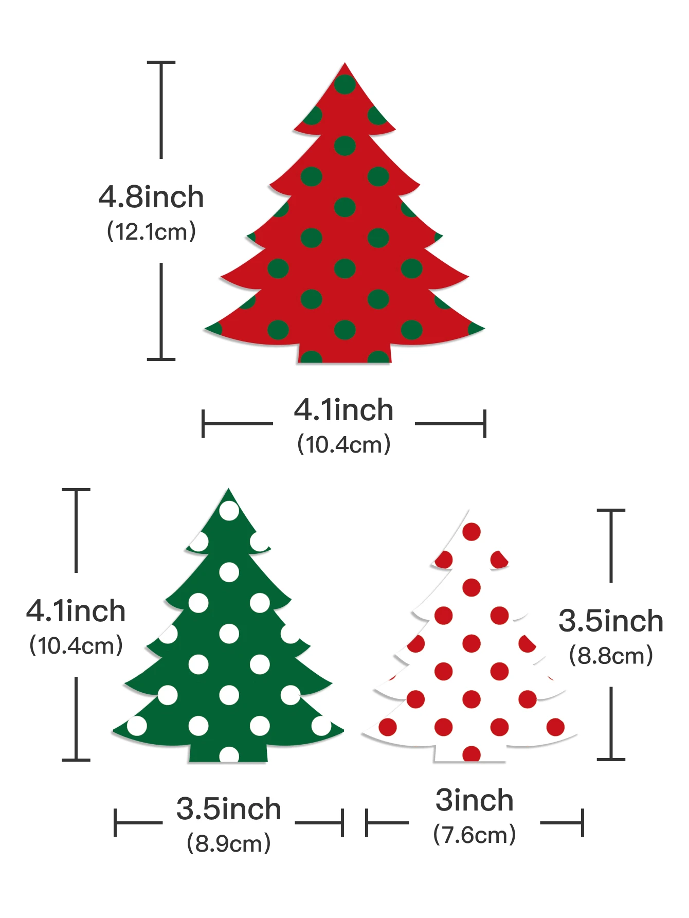 Putuo Decor 3pc Christmas Tree Sign Table Decors, Pop Art Wooden Sign, Desktop for Fireplace Farmhouse Christmas Party