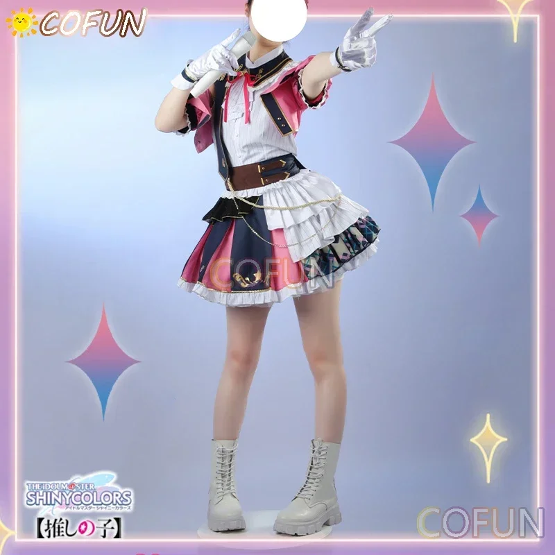 

COFUN [Customized] OSHI NO KO XTHE IDOLM STER SHINY COLORS Ruby Cosplay Costume Halloween Outfits Women Dress