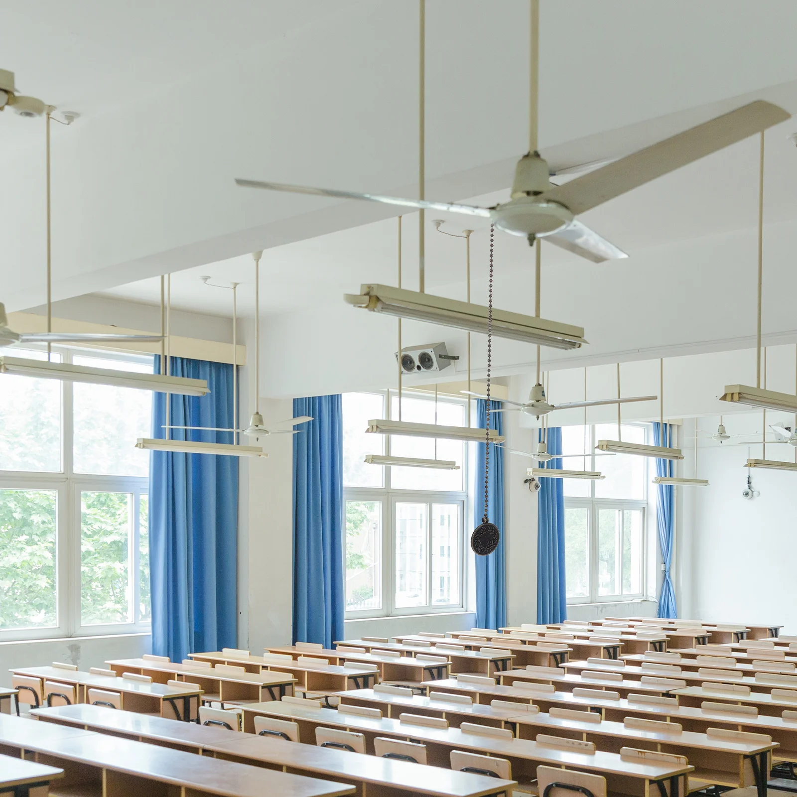 

2Pairs Ceiling Fan Chain Pulls Decorative 13Inch Metal Extension Chains for Lights and Fans Pull Chain Extender Accessories