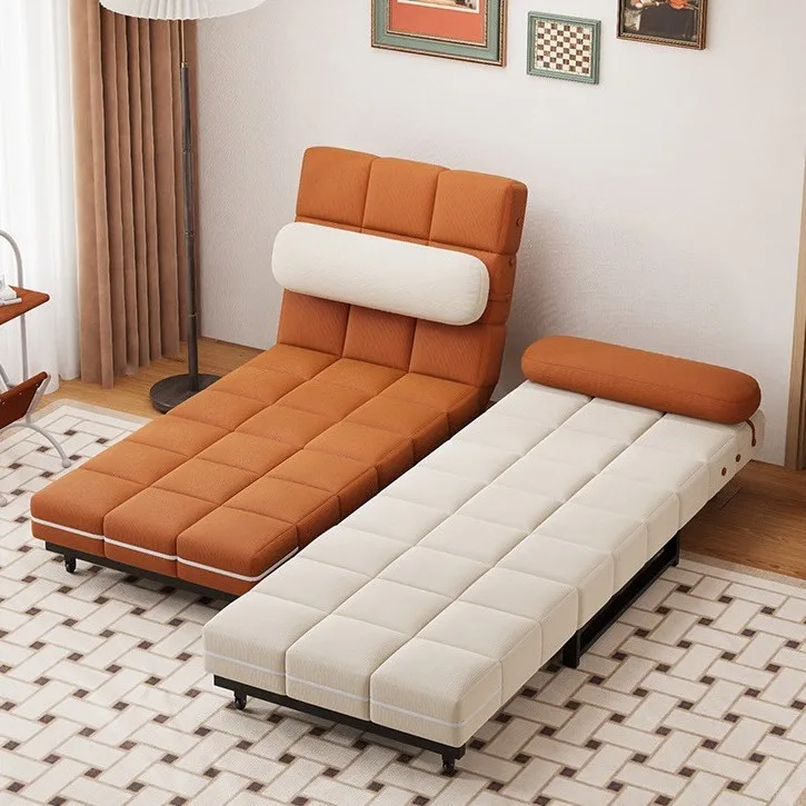 Sofa bed folding dual-purpose small apartment living room retro multi-functional single folding bed