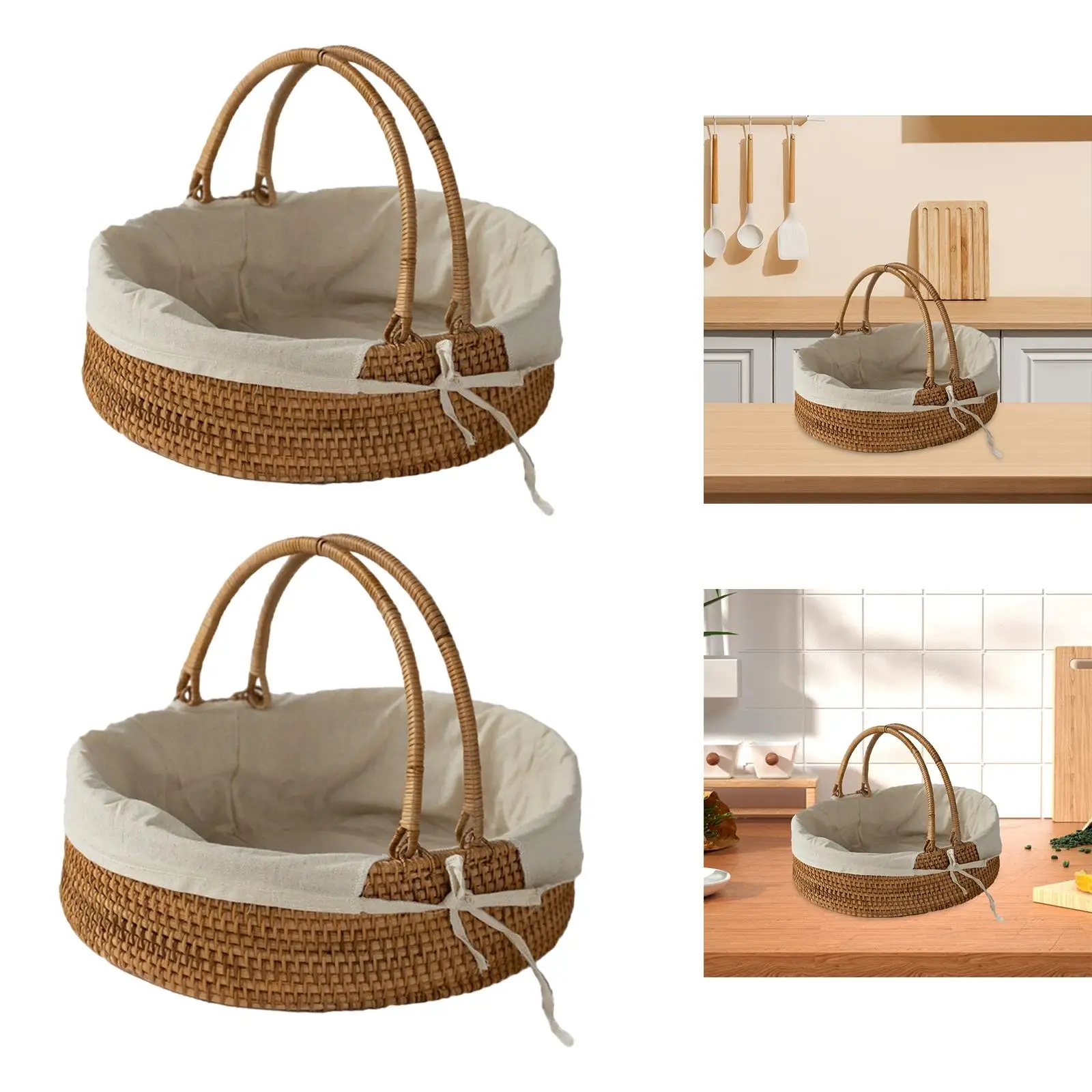 Picnic Flower Basket Home Storage Organizer Baskets Multi-scenario Sturdy