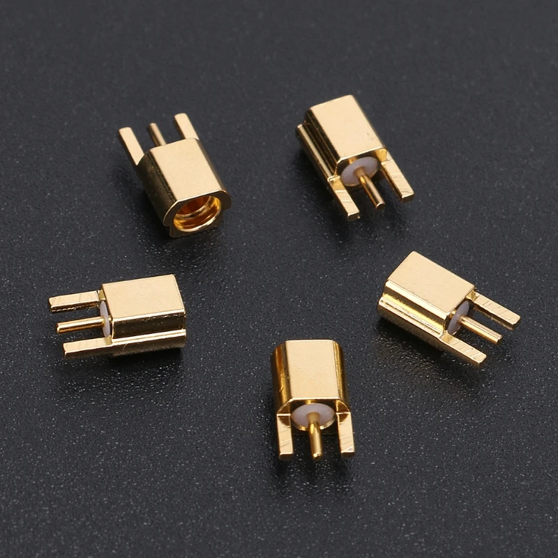 573A MMCX Female Connector PCB Mount With Solder Straight Goldplated 3 Pins