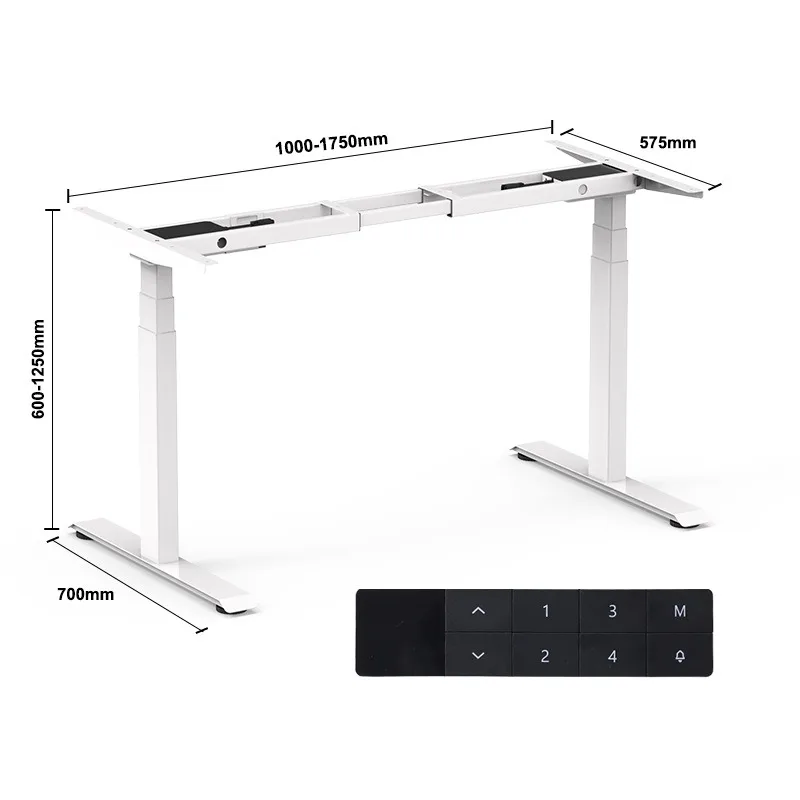 Electric lifting rack Staff lifting table, single station table, double motor dress three sections lifting table legs
