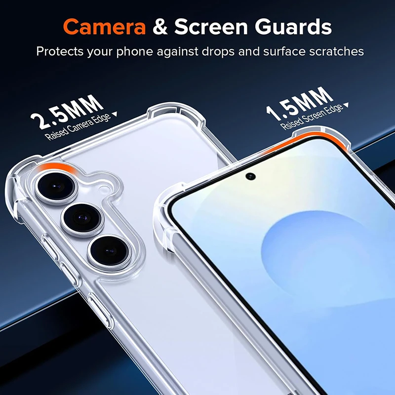Funda híbrida a prueba de golpes para Samsung Galaxy S25 S24 S23 S22 S21 FE Ultra Plus A16 A55 A15 A35 A54 A34 A14 A53 A33 funda dura suave