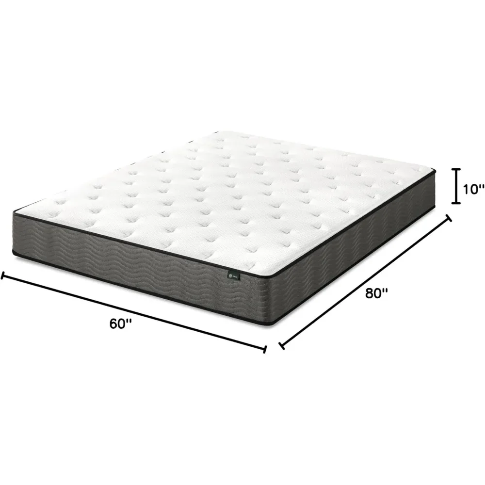 10 Inch True Support Hybrid Mattress [New Version], Queen, Fiberglass Free, Medium Feel, Motion Isolation