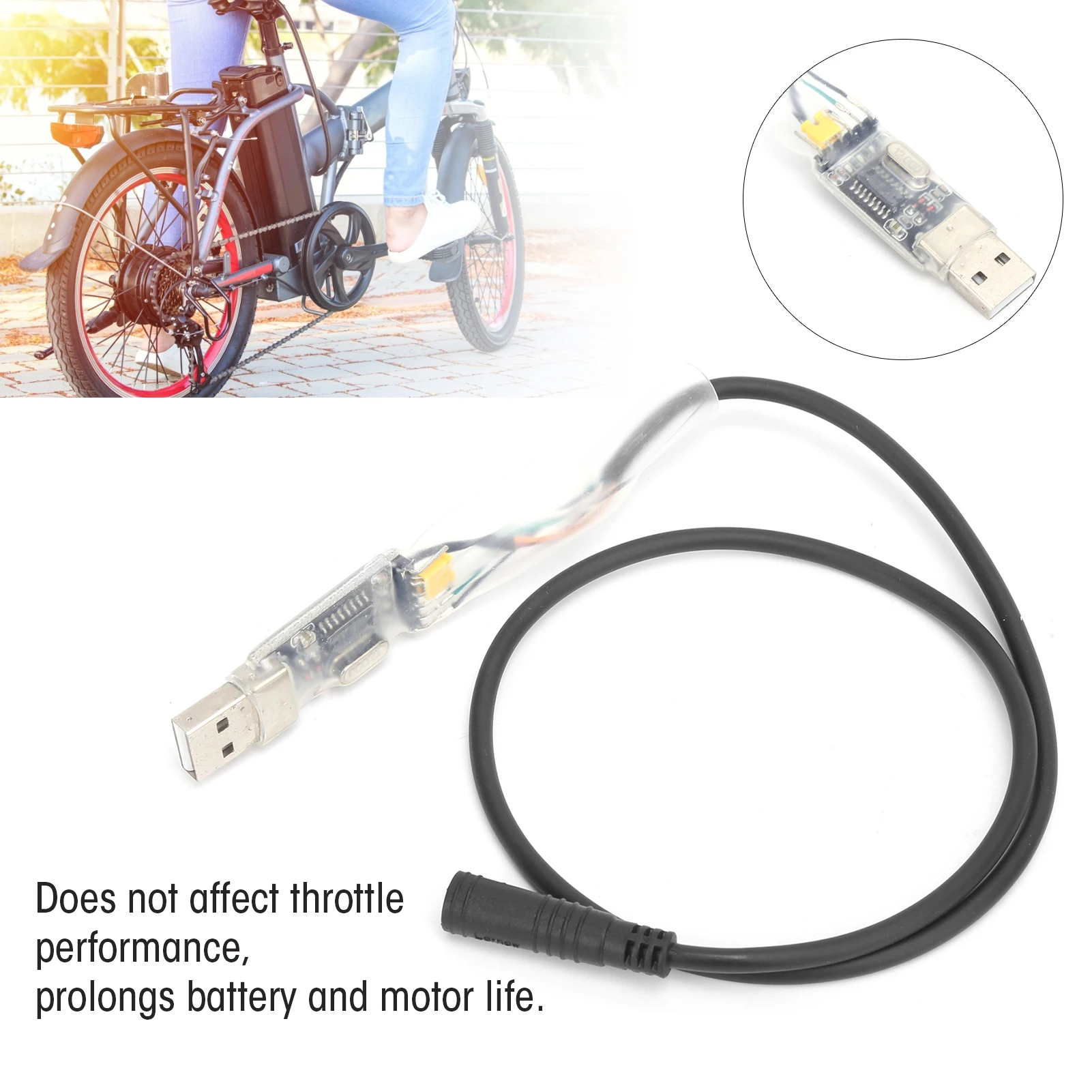 Electric Bicycle Motor USB Programming Cable for BAFANG BBS01 BBS02 BBS03 BBSHD Mid Drive Motor Kit