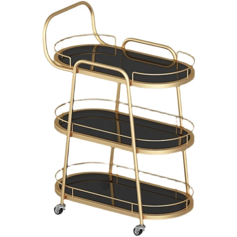 

Luxury Marble Gilded Structure For Business Dining Cart Tool Cart