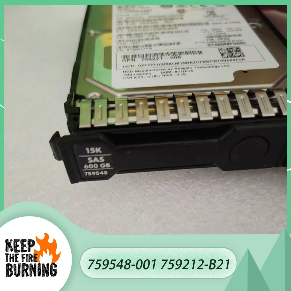 

Для HP 759548-001 759212-B21 600GB 12G SAS 15K 2,5 ''HDD