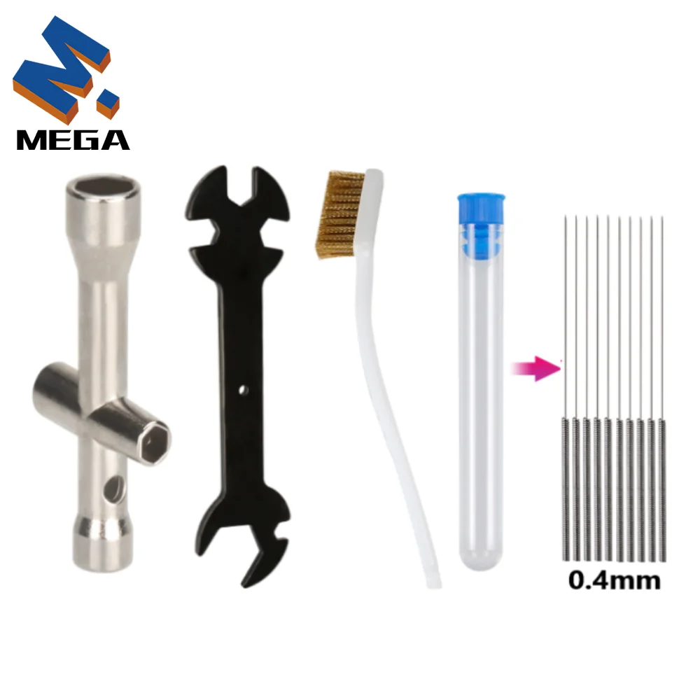 13Pcs 13 In 1 Wrench + Mini Cross Socket + Nozzle Brush + Cleaning Needles for Ender 3 E3D / MK8 3D Printer Parts Tools