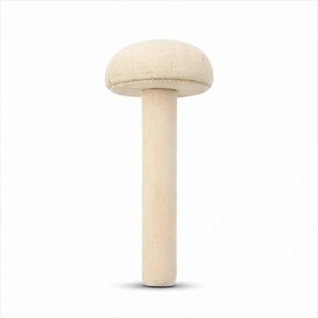 5Pcs Wood Rubbing Mushroom for Art Printmaking Paper Printing Ink Transfer Painting Supplies Craft Tool Smooth Polished