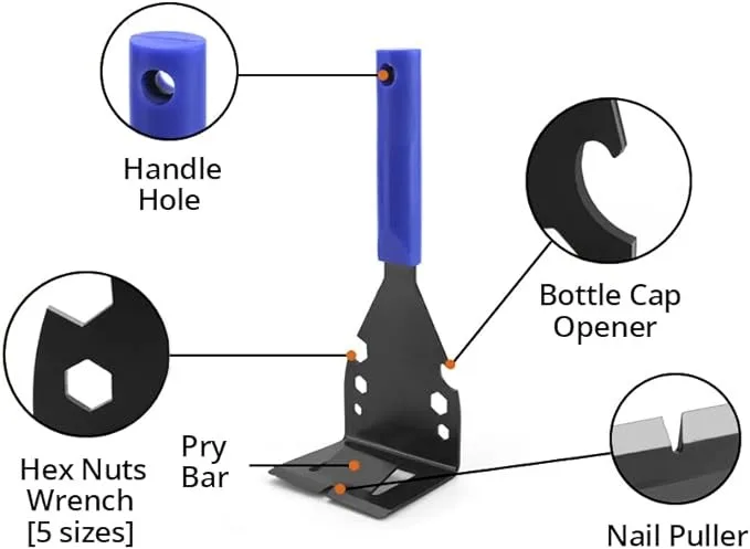 Pry Bars, Trim Puller Moulding Removal Multi Tool Floor Lifter, Removal Home Wood Tile Trim Molding Pry Bar