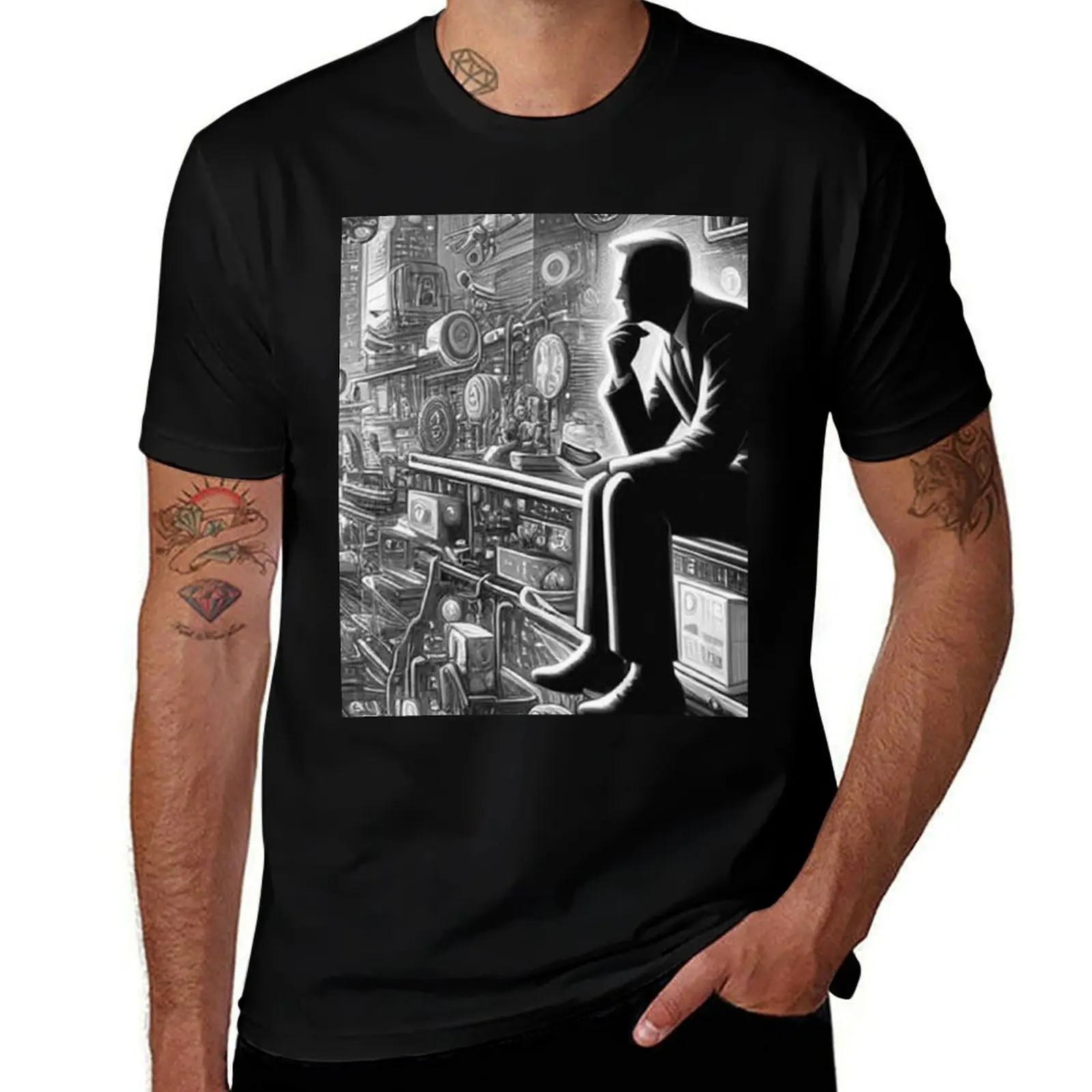 

Contemplation Amidst Complexity T-Shirt Clothing oversized anime t shirts quick drying plain black t shirts men