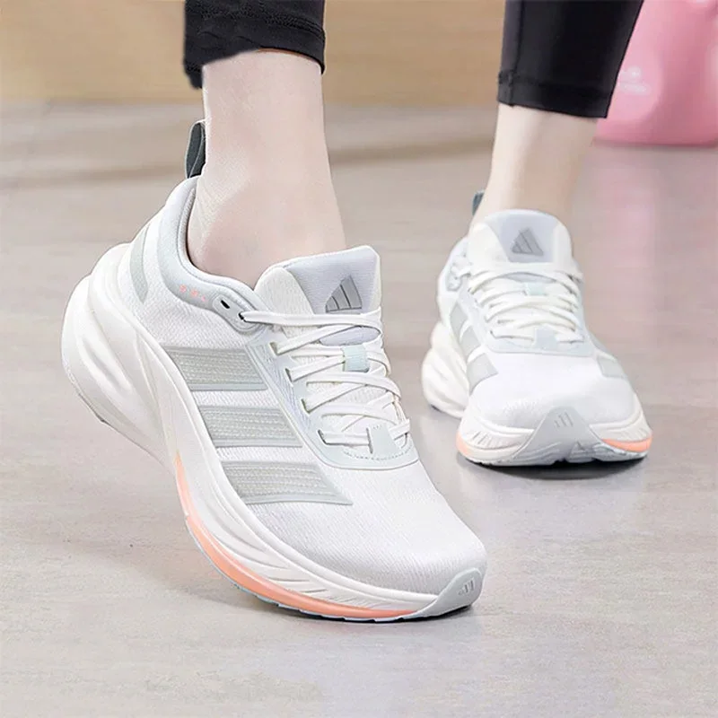 Adidas Women Breathable Mesh Running Shoes Gradient Cushion Thick Sole Athletic Sneakers KJ4603