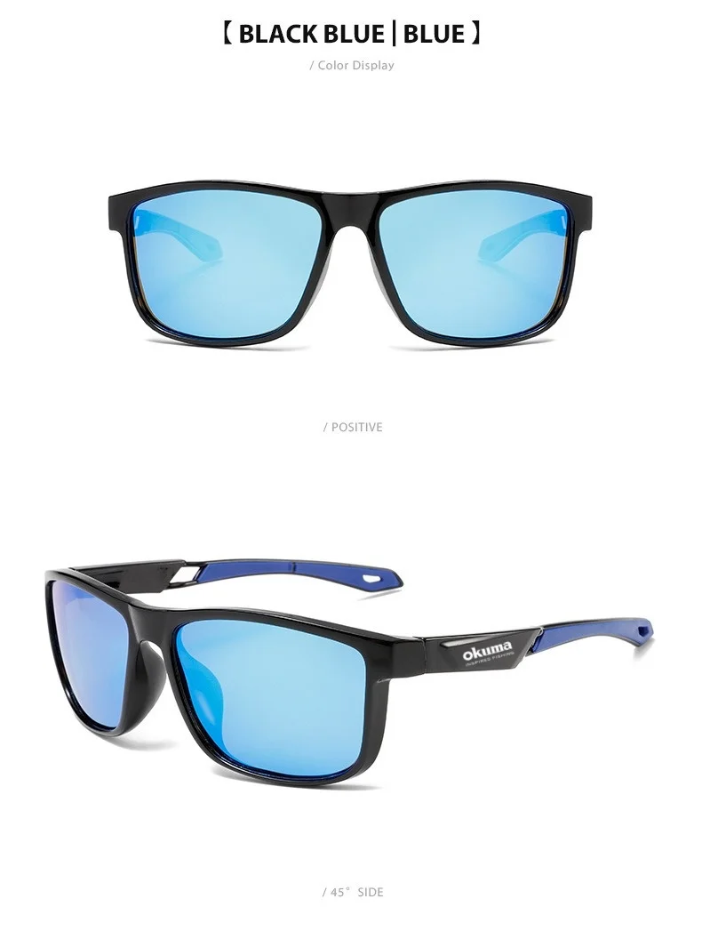 Okuma Fashion Polarisierte Sonnenbrille UV400, Geeignet für Outdoor-Aktivitäten wie Radfahren, Autofahren, Angeln usw. – Detail 12