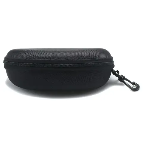 1PC 2025 New Sports Anti Glasses Box EVA Zipper Box Oxford Cloth Glasses Box Portable Hook