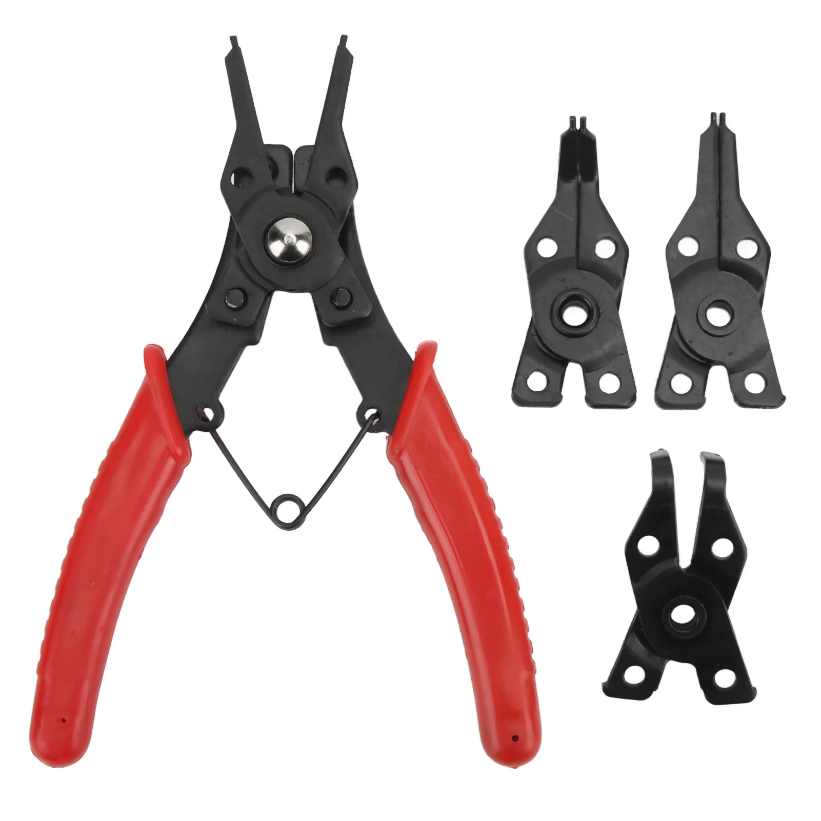 4in1 Snap Ring Plier Set Internal External Circlip Remover Installer Universal Repair Tool for Cars Trucks Lawn Mowers