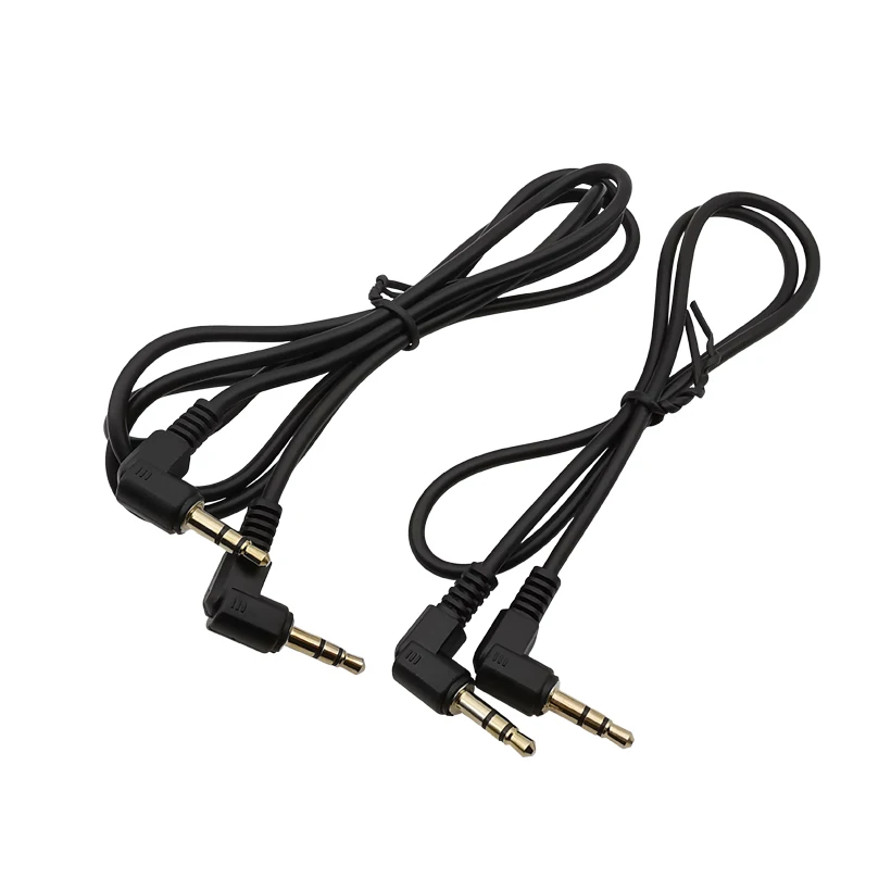 1/2/5Pcs 90 stopni kąt prosty z męskiego na męskie 3.5mm kabel typu Jack złącze Stereo samochodowy głośnik AUX kabel Audio 0.5M 1M