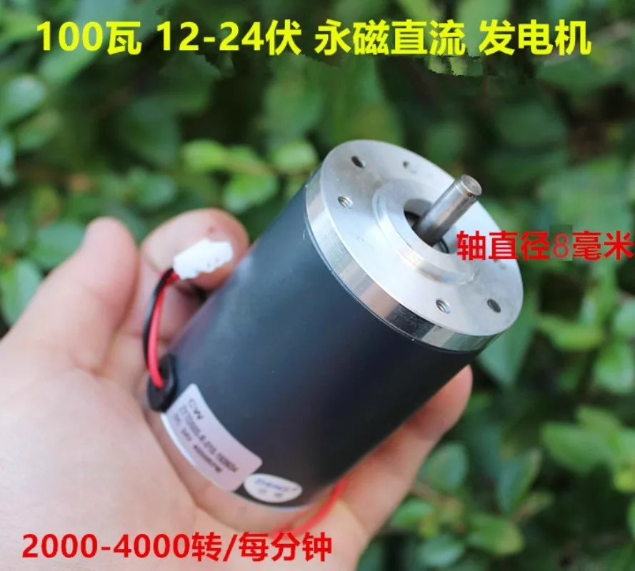 Permanent Magnet DC Generator 12V24V 100W180W300W Hand-operated Wind Pedal Hydraulic Battery Charging