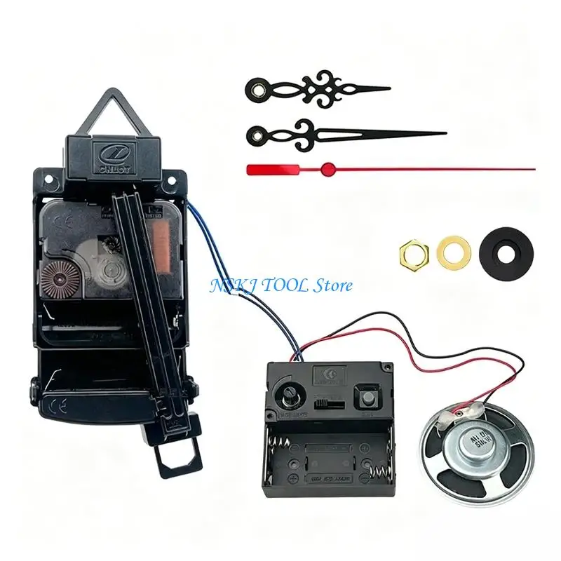 L8RC Comprehensive Pendulum Clock Repair Kits with Quartzs Movement and Melodies Chimes Music Box for Home Decors Projects