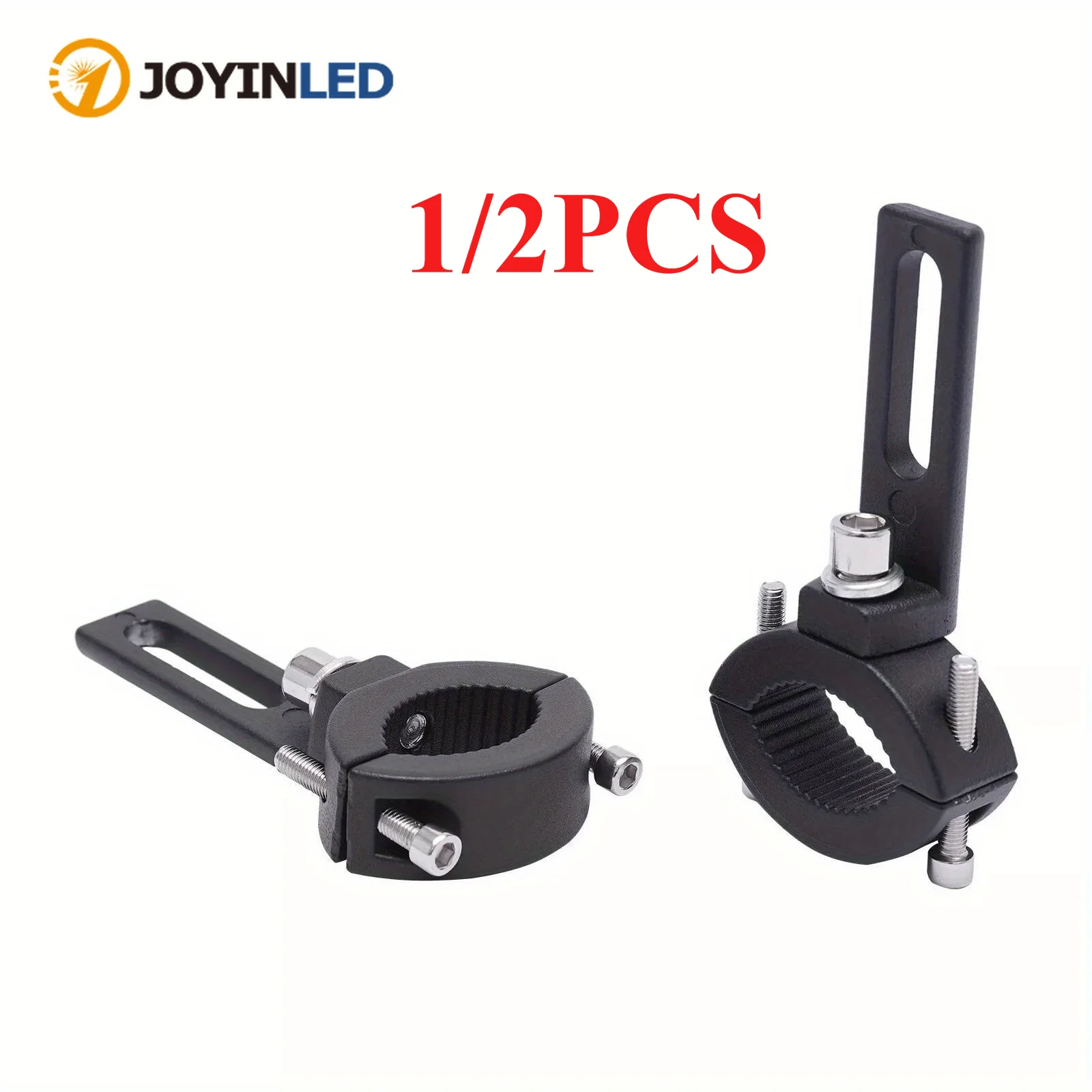 

1/2pcs Motorcycle Mounting Bracket Horizontal Driving Fog Lights Work Auxiliary Lights Universal Clamp for Car Truck ATV