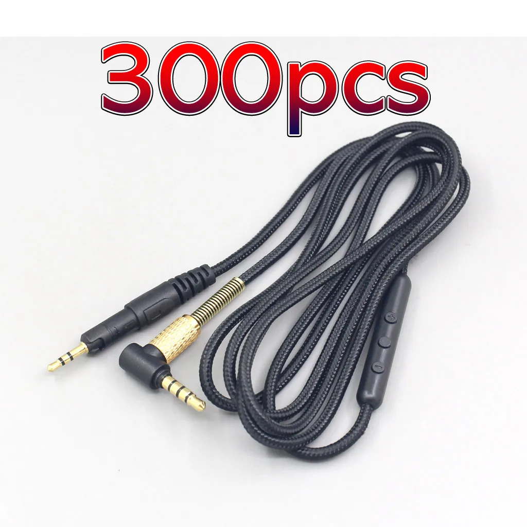 LN007499 300pcs Avec Micro À Distance sauna téléphone écouteur Câble Pour Audio Technica ATH-M50x ATH-M40x ATH-M60X ATH-M70X