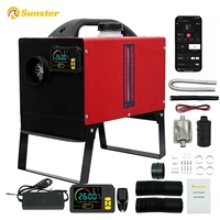 2025 8KW 12V&24V&110-240V Car Diesel Parking Air Heater With Bluetooth&Heater Recirculation Kit&Ultra Quiet Night For Truck RV
