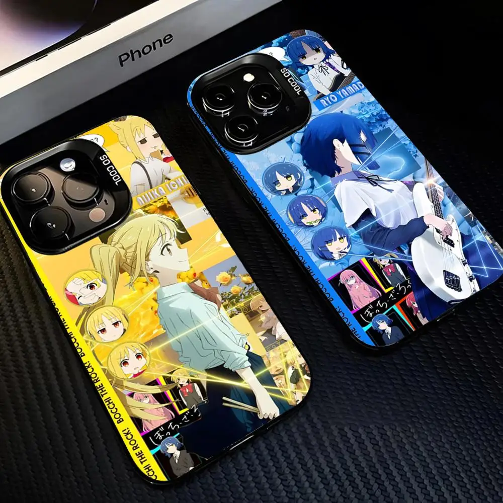 Anime Cool Bocchi the rock Phone Case IMD Colorful Silver Suitable soft case for iPhone 17 16 15 14 13 12 11 Pro Max view 2
