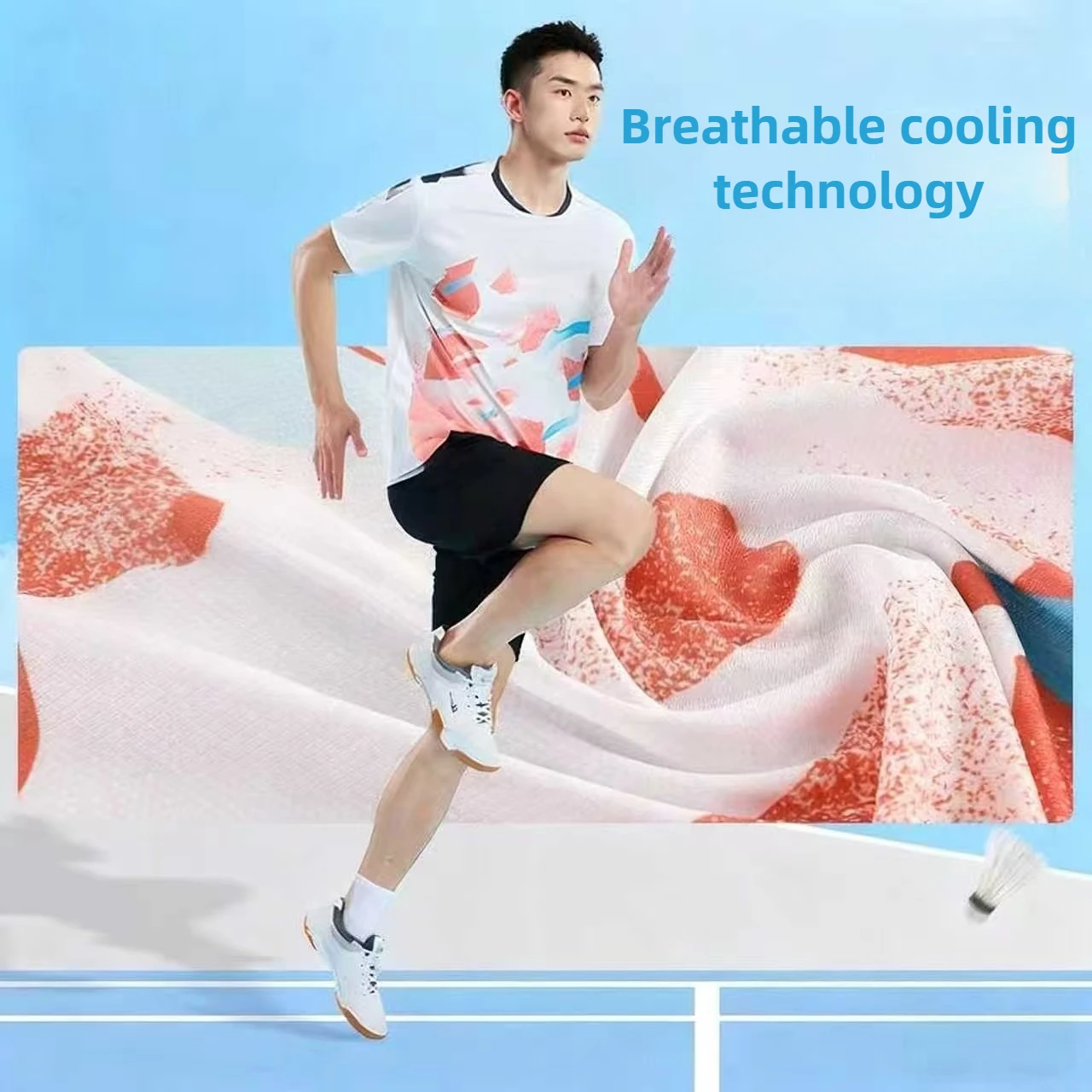 Men's Quick - Dry Sports Outfit Set for Badminton, Table Tennis, Volleyball Training and Team Activities