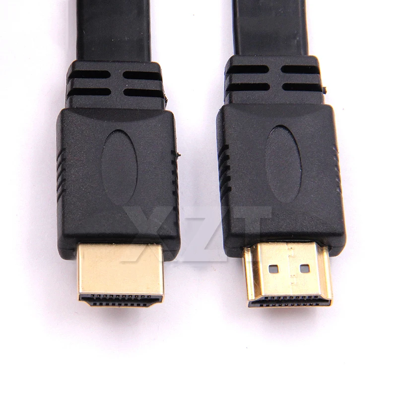 NEUE Hohe Qualität 30 cm Full HD Kurze HDMI-kompatibel Kabel Unterstützung 3D Stecker auf Stecker Flache kabel Kabel für Audio Video HDTV TV