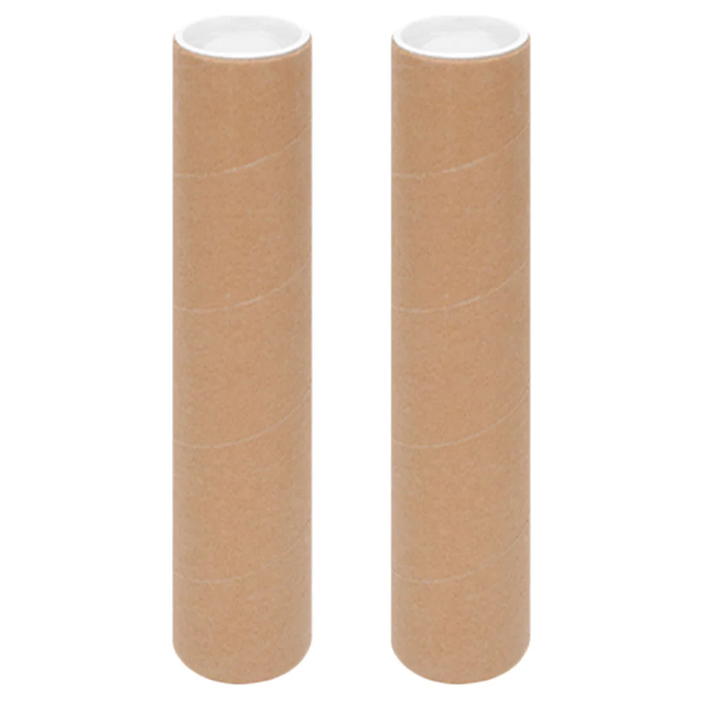 2 Pcs Heavy Duty Mailing Tube Poster Carrying Case Storage Paper Drawing Artwork Tubes for Holder Prints Scalable