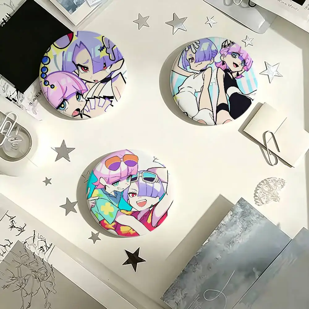 

polyester and polyurethane Badges Creative Tinplate Button PinsBrooch Badge Clothes Backpack