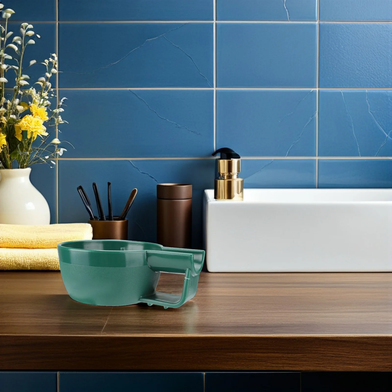 وعاء الحلاقة، حاوية بلاستيكية كبيرة عميقة للحلاقة، كوب حلاقة كريمي للرجال، وعاء حلاقة تخزين الرغوة #5