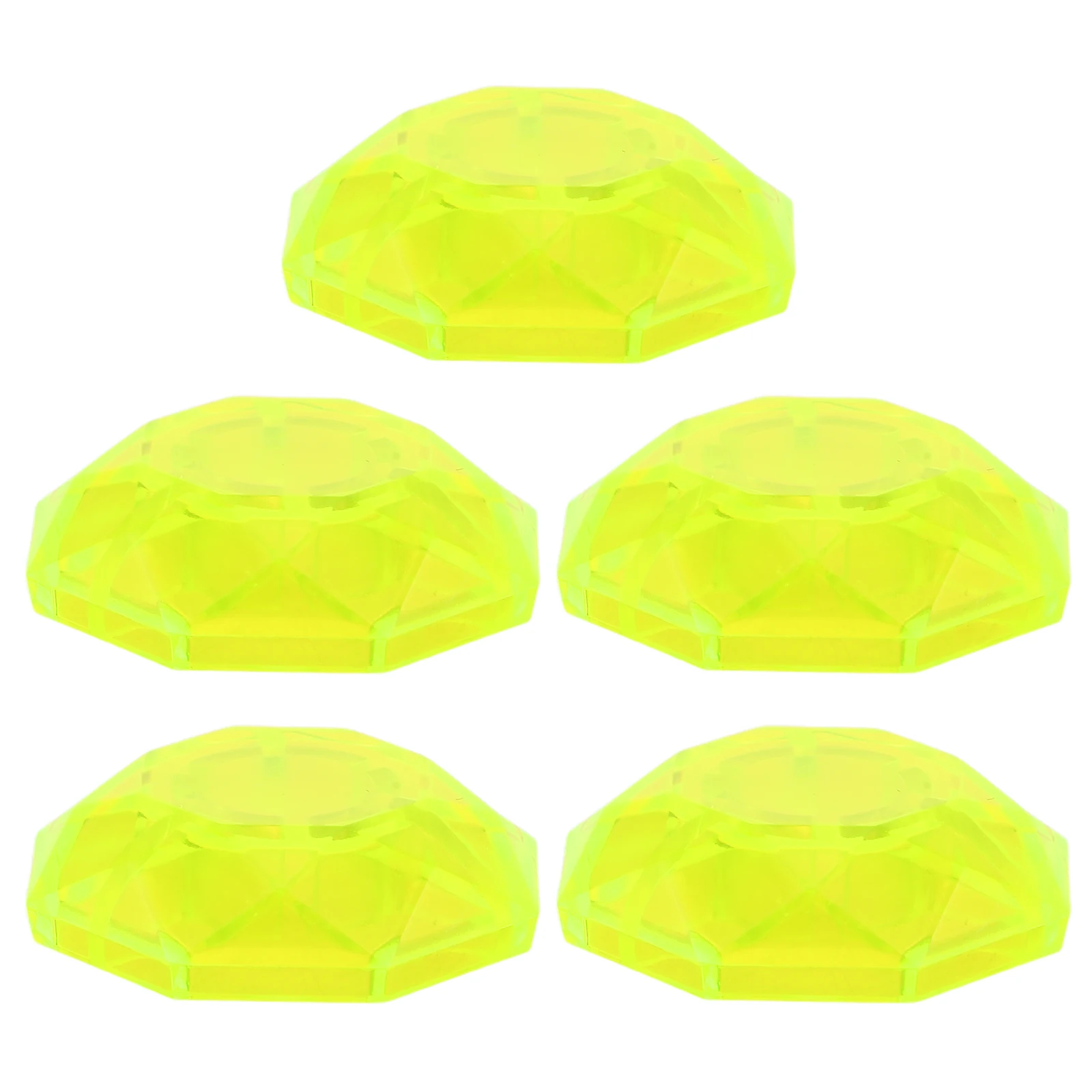 

5Pcs Guitar Effect Pedal Footswitch Toppers 10Mm Yellow Plastic Foot Nail Cap Protection Covers Guitar Pedal Protection Caps