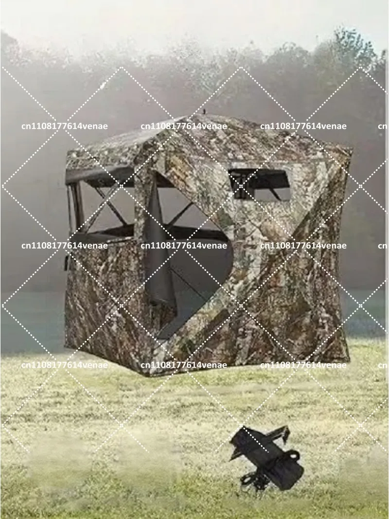Outdoor 2-3 Person Automatic Pop Up Camping Tent, Portable Hunting Camouflage Shelter for Hiking