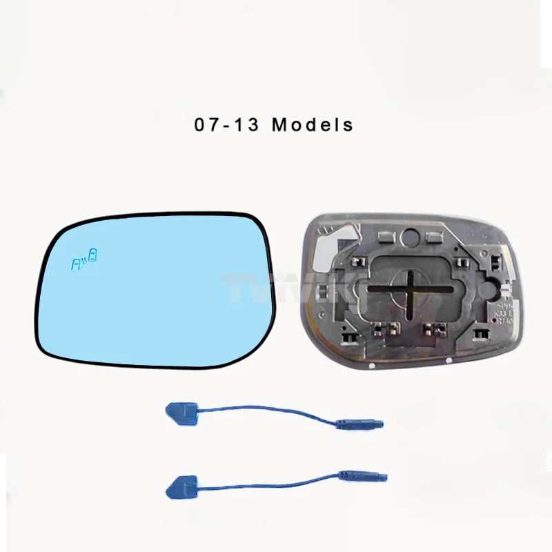 رؤية خلفية جانبية مع ضوء نقطة عمياء ، عدسة زجاجية زرقاء ، مقاومة للوهج ، BSA ، BSD ، BSM ، مرآة تويوتا كورولا-