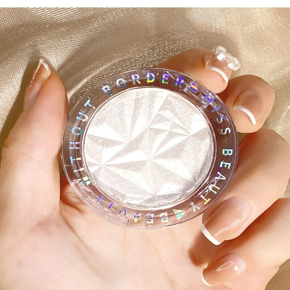 Evidenziatore monocromatico di purè di patate Evidenziatore glitter naturale con glitter Palette di evidenziatori in polvere impermeabili a lunga durata