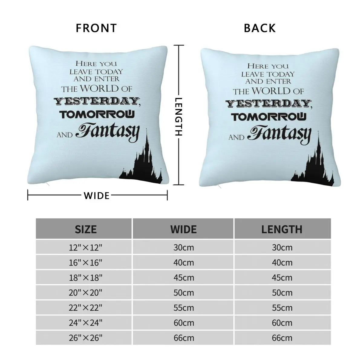 Here You Leave Today Square Pillowcase Polyester Linen Velvet Pattern Zip Decor Car 18