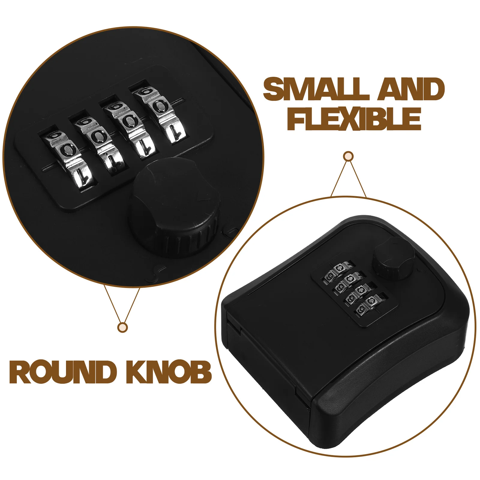 1pc Wall Mount Lock Outdoor Storage Box Code Security Lock Box Abs Waterproof Key Holder Real Business Nursing