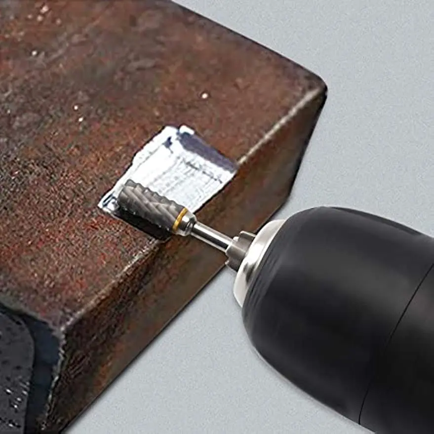 Neue 10 stücke 1/8 "Schaft Hartmetall Fräser Dreh Werkzeug Grat Doppel Diamant Cut Rotary Dremel Werkzeuge Elektrische schleifen – Detail 9