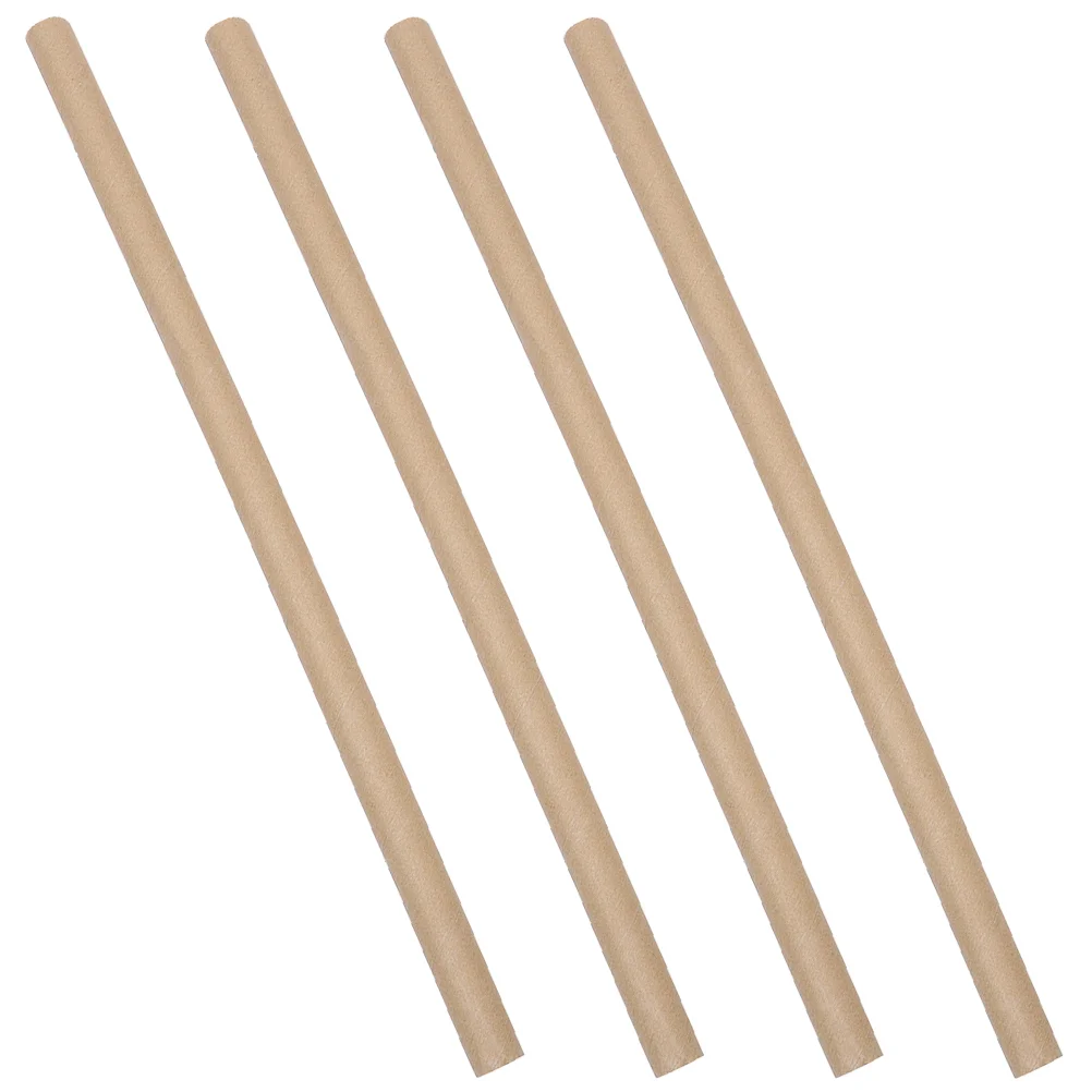 Poster Storage Tube Carton Packaging Craft Paper Packing Kraft DIY Light Brown Tubes