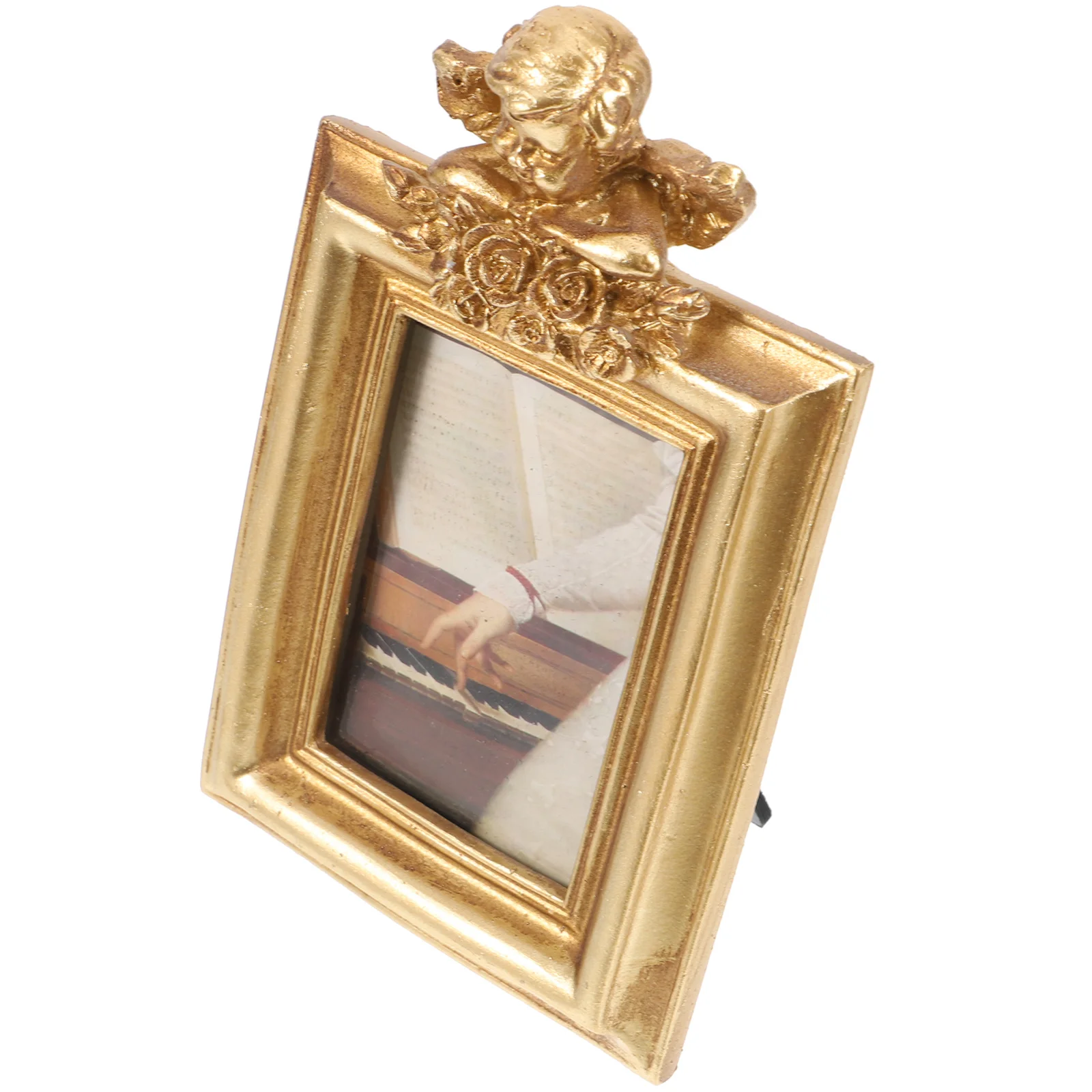 

Retro Angel Photo Resin Small Desktop Picture For Tabletop Decor Vintage Display Mini Mini Desk Picture Frame Resin Frame