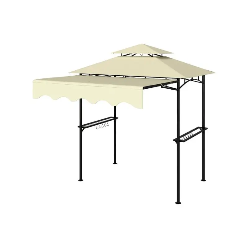 

Patio Pergola Gazebo Outdoor Shelter with Canopy, Retractable Roof and Side Walls, Ideal for Garden, Backyard or Deck Parties