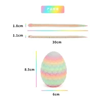 3D Printing Action Figure Snake Egg Toys Creative Stress Relief Anime Figures Moveable Rotation Desktop Ornaments Gift 3