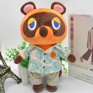 Hayvan Geçişi peluş oyuncaklar çocuklar için, Doubutsu no Mori, Tom Nook, Tilkiler, Anime, Oyun, bebek, peluş oyuncak, doğum günü hediyeleri, Kawaii en çok satılan 12-tom'un oyuncakları-no. 12
