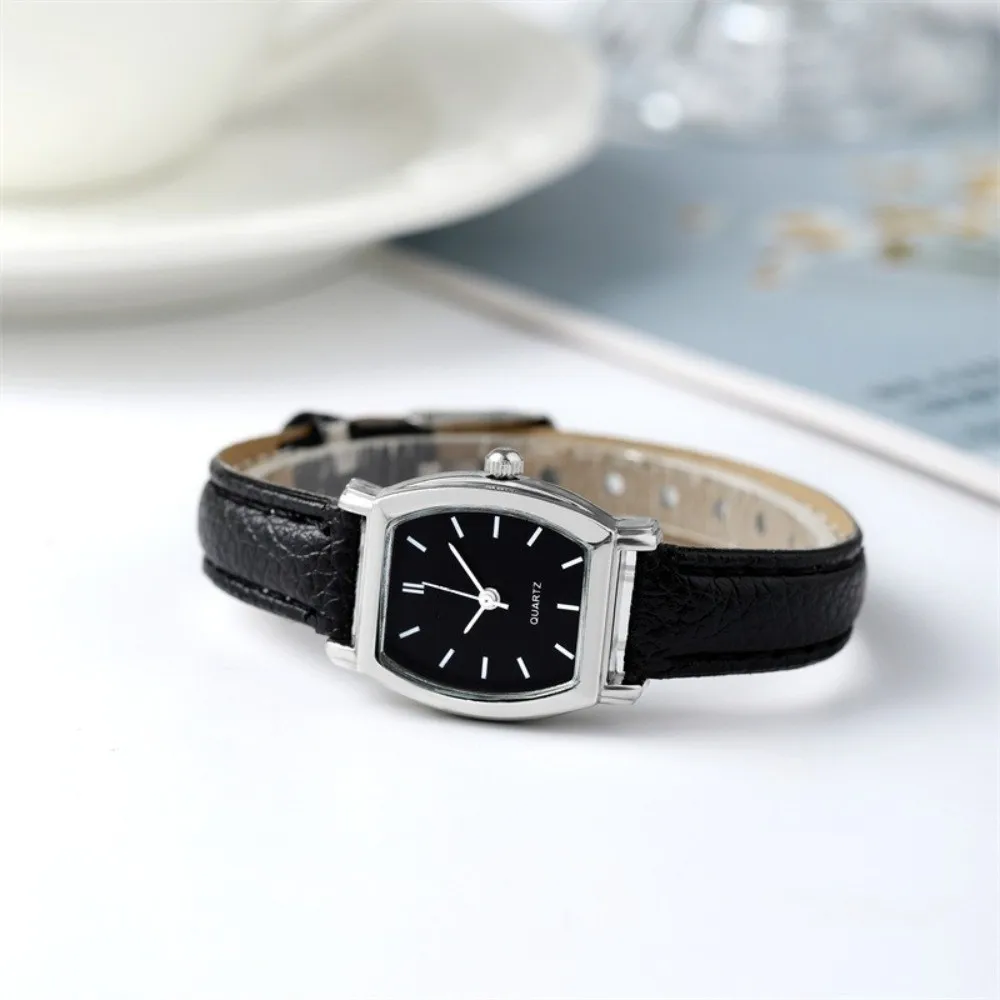 Fashion Leather Watches for Women Precise Square-shaped Students Wrist Watches Minimalist Versatile Quartz Watch Female Gifts
