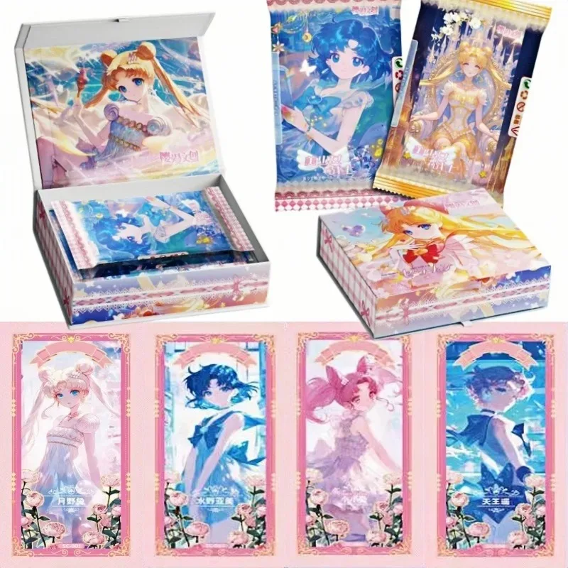 Sailor Moon Collectible Trading Cards Mystery Box Anime Figure Card Collection Gift Toy for Girls