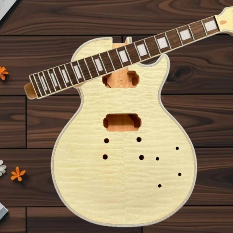 

Электрогитара с корпусом из красного дерева и грифом из палисандра, фиксированный бридж, для рок-музыки, бесплатная доставка, новогодний подарок