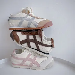 Bebê das crianças 2024 prata rosa sapatos casuais de couro meninos meninas bebê damasco sapatos quatro estações crianças tênis do bebê