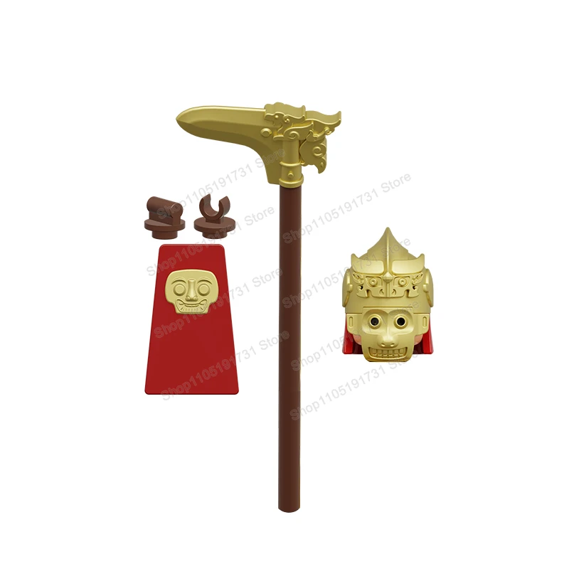 XP718 고대 시대 세트 민사 공무원 Nvshi Lvzhang 미니 액션 피규어 모델 액세서리 블록 어린이 장난감 선물